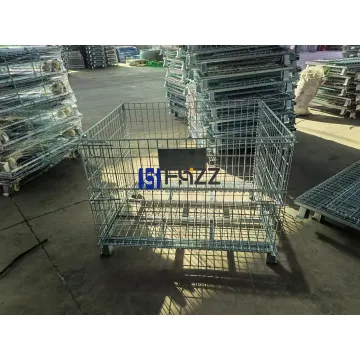 Cages de rangement en métal pliable soudé à trempage à chaud